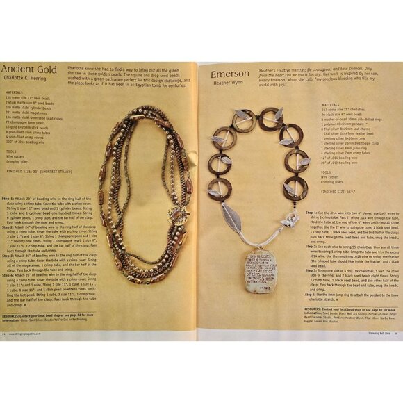 Stringing Magazine Fall 2006 125B Designs And How To Create Them - Picture 8 of 11